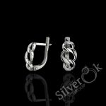 Сережки з елементом ланцюжка А-82129 (Родовані)