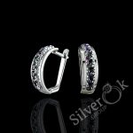 Сережки Чікаго 2986р (Родовані)