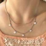 Кольє з Монетками подвійне А-86045 (Родоване) - Зображення 2