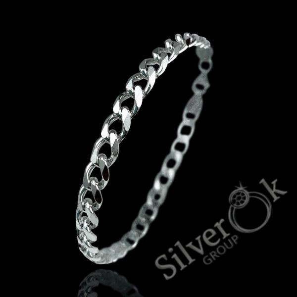 Браслет Панцир (5мм) (Родований) - Зображення 1