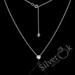 Кольє з Серцем 1118 (Родоване)