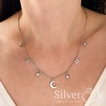 Кольє Луна та Зірки А-86061 (Родоване) - Зображення 2