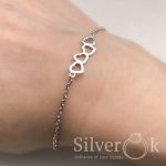 Браслет з Серцями А-75292 (Родований) - Зображення 2