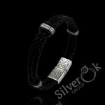 Шкіряний чоловічий браслет А-75196