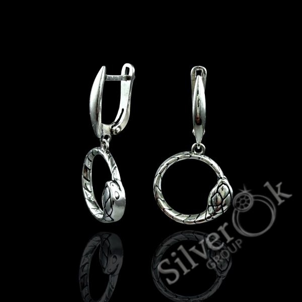 Сережки зі Змією А-82153 - Зображення 1