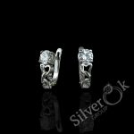 Сережки з Серцями А-82155 (Родовані)