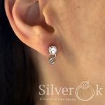 Сережки з Серцями А-82155 (Родовані) - Зображення 2