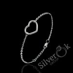 Браслет з Серцем А-75304 (Родований)