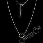 Кольє з Серцем А-86091 (Родоване)