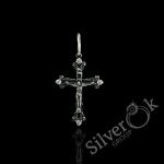 Хрестик з фіанітами 35013