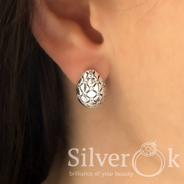 Сережки з фіанітами 82103 - Зображення 3