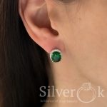 Класичні сережки А-82044з (Родовані) - Зображення 2