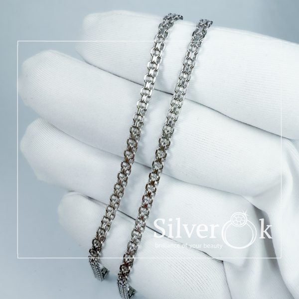 Ланцюжок Подвійний Якір (3мм) (Родований) - Зображення 2