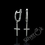 Сережки з Хрестиком А-82896 (Родовані)