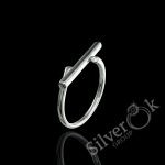 Стильна каблучка 3950 (Родована)