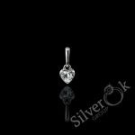 Маленька підвіска Сердечко А-89110 (Родована)