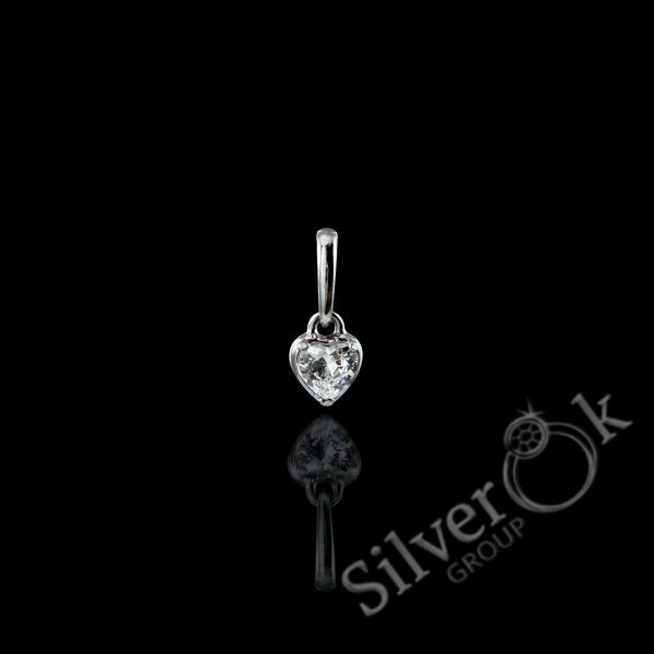 Маленька підвіска Сердечко А-89110 (Родована) - Зображення 1