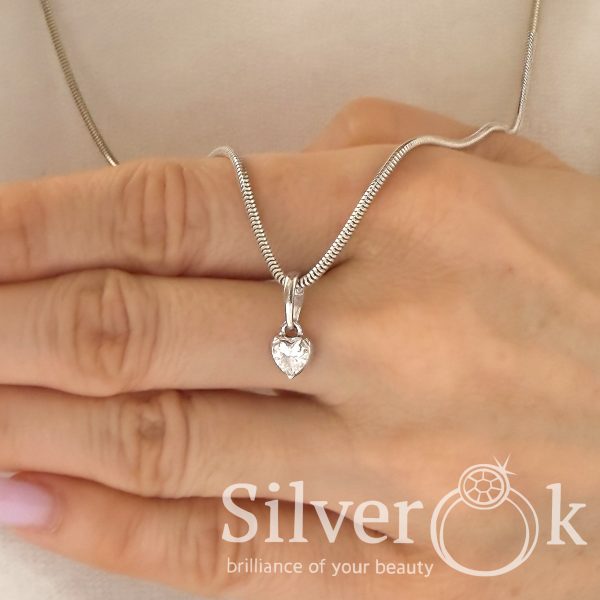 Маленька підвіска Сердечко А-89110 (Родована) - Зображення 2