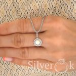 Кругла підвіска з Перламутром А-89114 (Родована) - Зображення 2