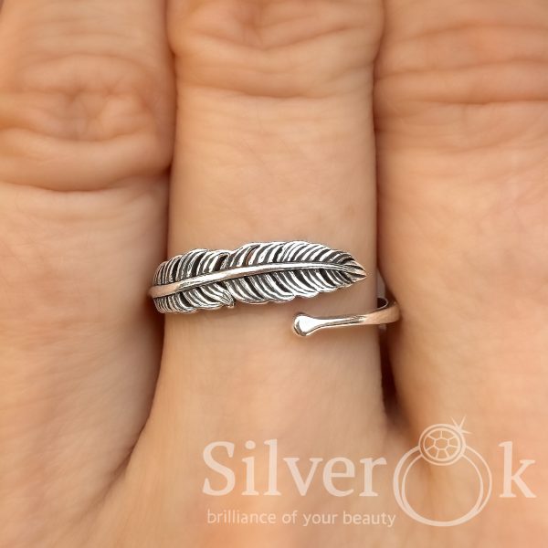 Ніжна каблучка з Пером А-81744 - Зображення 2