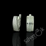 Сережки з рельєфною смужкою 4970 (Родовані)