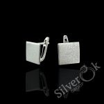 Квадратні сережки 7106 (Родовані)