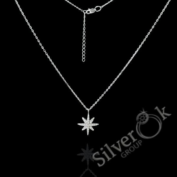 Кольє Зірка А-86031 (Родоване) - Зображення 1