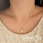 Кольє Зірка А-86031 (Родоване) - Зображення 2