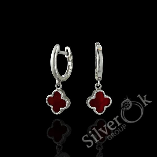 Сережки з Конюшиною 40056/4 (Родовані) - Зображення 1