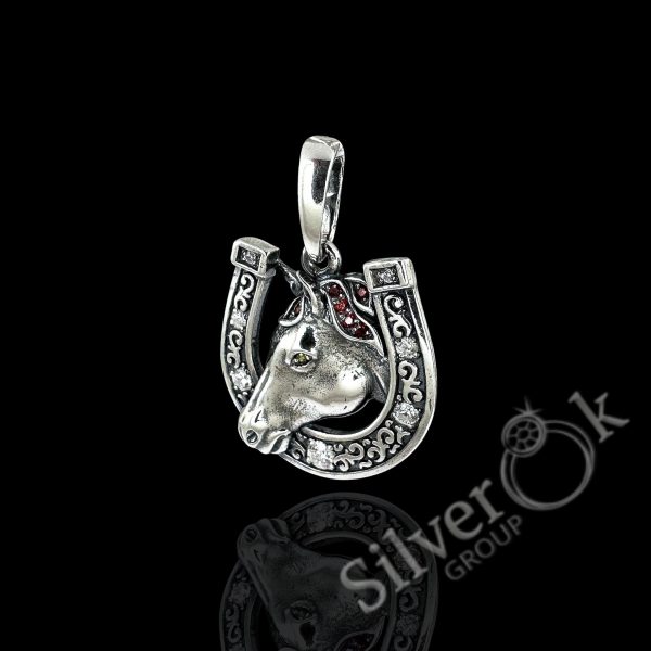 Підвіска Підкова з Конем 30153/1 - Зображення 1