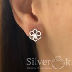 Сережки Квітка 7154р (Родовані) - Зображення 2