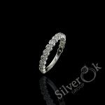 Каблучка з доріжкою фіанітів 8090р (Родована)