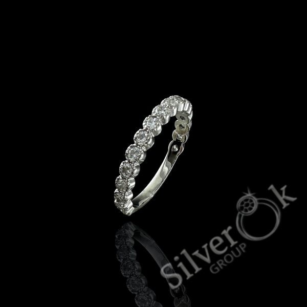 Каблучка з доріжкою фіанітів 8090р (Родована) - Зображення 1