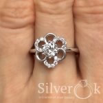 Каблучка Квітка 8154р (Родована) - Зображення 2