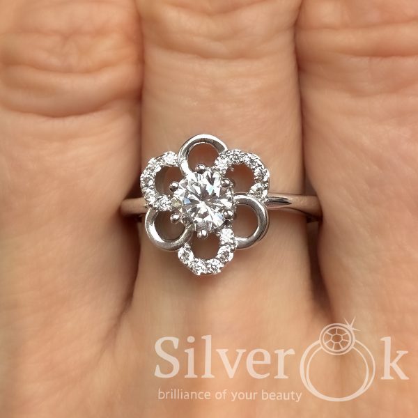 Каблучка Квітка 8154р (Родована) - Зображення 2