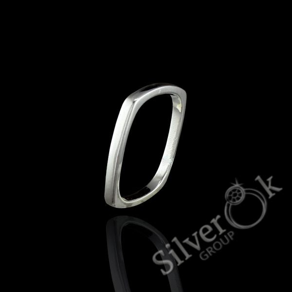 Квадратна каблучка А-81658 (Родована) - Зображення 1