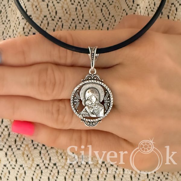 Підвіска Богородиця Володимирська СЛ89 - Зображення 2