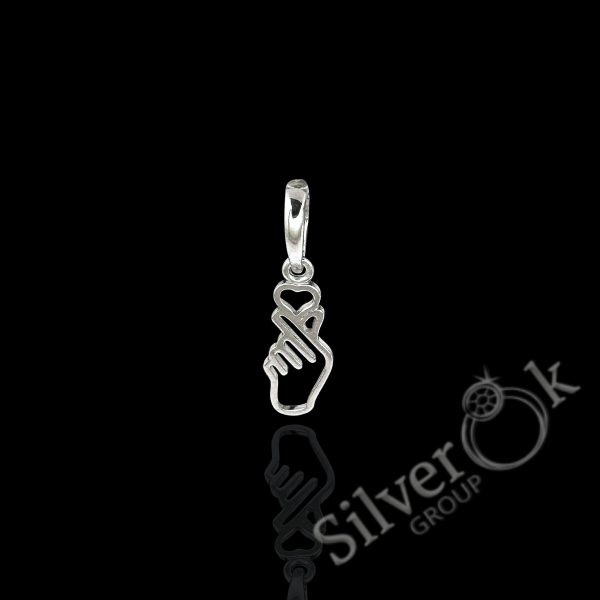 Підвіска рука з Серцем А-89115 (Родована) - Зображення 1